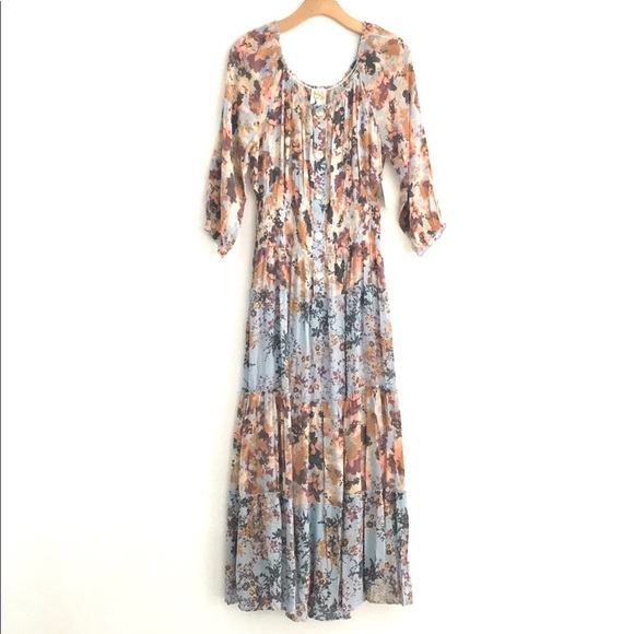 Anthropologie Dresses & Skirts - Anthropologie Fig and Flower Boho Maxi Dress XL